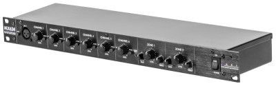 ART MX624 - Stereo Two Zone 6-Channel Mixer, 19', 1U