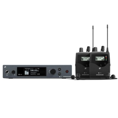 Sennheiser EWIEMG4-TWIN-A - Wireless stereo monitoring twin set, SR IEM G4 stereo transmitter