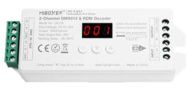 D2-CX 2-Channel Constant Voltage DMX512 & RDM Decoder
