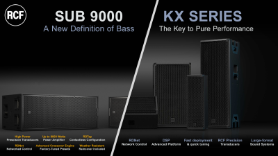 RCF Speakers: KX & Sub 9000 available!