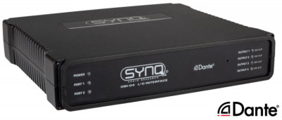 DBI-04- Premium quality analog / DANTE network audio bridge for fixed installation with 4 analog outputs and GPIO ports