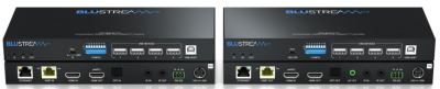 Blustream HEX18GARC-KIT Advanced HDBaseT Extender Set Uncompressed and Unconverted HDMI to 100m, eARC / ARC / Optical Audio Return, 1Gb LAN, USB/KVM