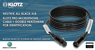 Klotz pro kabel met Neutrik XLR's