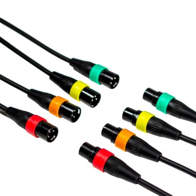 ZOOM XLR-4C/CP - XLR Mic Cables with Color ID Rings