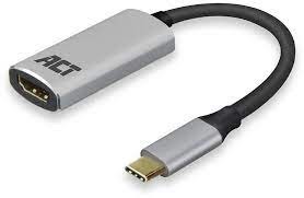 ACT USB-C to HDMI female adapter, 4K @ 60Hz, Zip Bag