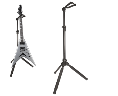 MULTI-PURPOSE STAND FOR GUITAR OR BASS GUITAR. HEIGHT ADJUSTABLE. FOLDING BASE