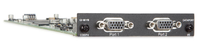 Four channels (2 DataPorts) for connection to DataPort equipped QSC amplifiers.
