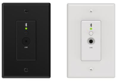 Single gang US Bluetooth Wall Plate interface (includes white and black faceplat