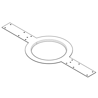 Flanged mud ring bracket for pre-installation of AC-C2T/AC-C4T in sheetrock or p