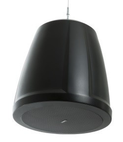 4.5" Two-way pendant speaker, 70/100v transformer with 16? bypass, 150› conical