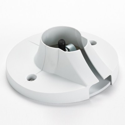 FLAT CEILING PLATE, PIN CONNECT, WHITE