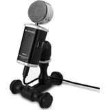 Verchroomde retro-look usb microfoon voor Skype podcast en home-recording