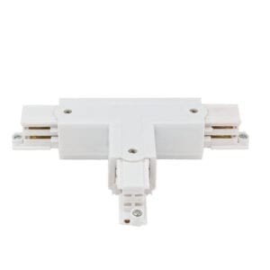 Right T-connector White 3-circuit track IP20