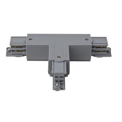 Left T-connector Silver 3-circuit track IP20