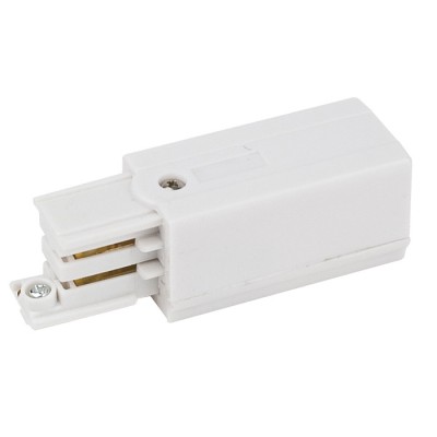 Right feed-in connector White 3-circuit track IP20