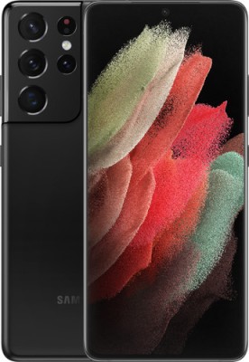 Samsung Galaxy S21 Ultra 5G - 5G smartphone - dual-SIM - RAM 12 GB / 256 GB - OLED display - 6.8" - 3200 x 1440 pixels (120 Hz) - 4x rear cameras 12 MP, 108 MP, 10 MP, 10 MP - front camera 40 MP - phantom black