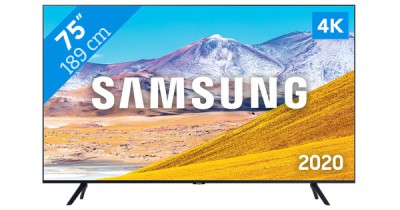 Samsung UE75AU8000K - 75" Diagonal Class 8 Series LED-backlit LCD TV - Crystal UHD - Smart TV - Tizen OS - 4K UHD (2160p) 3840 x 2160 - HDR - black