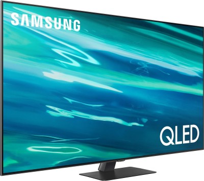 Samsung QE75Q80AAT - 75" Diagonal Class Q80A Series LED-backlit LCD TV - QLED - Smart TV - Tizen OS - 4K UHD (2160p) 3840 x 2160 - HDR - Quantum Dot - silver carbon