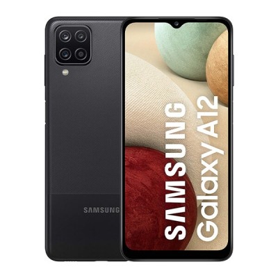 Samsung Galaxy A12 - 4G smartphone - dual-SIM - RAM 4 GB / 128 GB - microSD slot - LCD display - 6.5" - 1600 x 720 pixels - 4x rear cameras 48 MP, 5 MP, 2 MP, 2 MP - front camera 8 MP - black