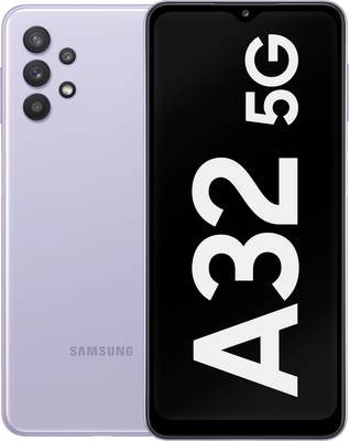 Samsung Galaxy A32 5G - 5G smartphone - dual-SIM - RAM 4 GB / 128 GB - microSD slot - LCD display - 6.5" - 1600 x 720 pixels - 4x rear cameras 48 MP, 8 MP, 5 MP, 2 MP - front camera 13 MP - awesome violet