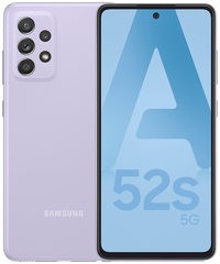 Samsung Galaxy A52 - 4G smartphone - dual-SIM - RAM 6 GB / 128 GB - microSD slot - OLED display - 6.5" - 2400 x 1080 pixels - 4x rear cameras 64 MP, 12 MP, 5 MP, 5 MP - front camera 32 MP - awesome violet