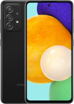 Samsung Galaxy A52 - Enterprise Edition - 4G smartphone - dual-SIM - RAM 6 GB / 128 GB - microSD slot - OLED display - 6.5" - 2400 x 1080 pixels - 4x rear cameras 64 MP, 12 MP, 5 MP, 5 MP - front camera 32 MP - awesome black
