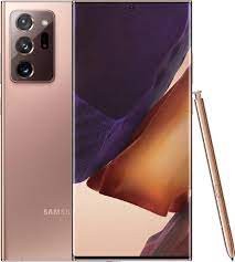 Samsung Galaxy Note20 Ultra 5G - 5G smartphone - dual-SIM - RAM 12 GB / 256 GB - microSD slot - OLED display - 6.9" - 3088 x 1440 pixels (120 Hz) - 3x rear cameras 108 MP, 12 MP, 12 MP - front camera 10 MP - mystic bronze
