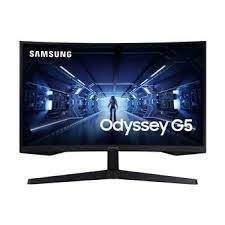 Samsung Odyssey G5 C32G55TQWR - G55T Series - LED monitor - curved - 32" - 2560 x 1440 WQHD @ 144 Hz - VA - 250 cd/m² - 2500:1 - HDR10 - 1 ms - HDMI, DisplayPort - black