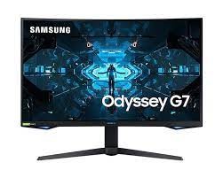 Samsung Odyssey G7 C32G75TQSR - G75T Series - LED monitor - curved - 32" (32" viewable) - 2560 x 1440 WQHD @ 240 Hz - VA - 600 cd/m² - 2500:1 - DisplayHDR 600 - 1 ms - HDMI, 2xDisplayPort - black