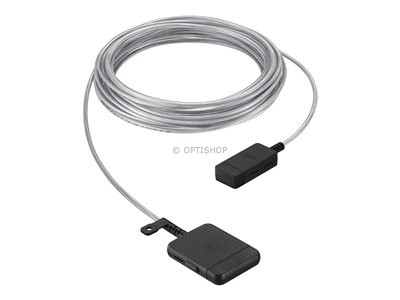Samsung One Invisible Connection VG-SOCR15 - Video / audio cable (optical) - One Connect male to One Connect male - 15 m - fibre optic - transparent - for Samsung GQ55Q85, GQ55Q90, QA65Q90, QE43LS03, QE49LS03, QE55LS03, QE65Q950, QE75Q950