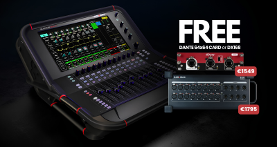 Avantis Solo: free Dante Card or DX168