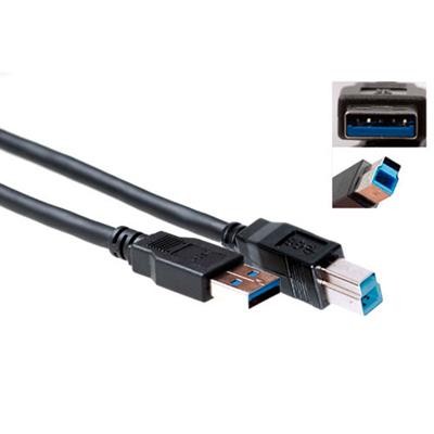 USB 3.1 generation 1 connection cable A male - B male. Length: 2,00 m