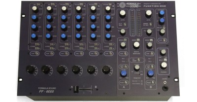 Formula Sound FF-6000R: 6 Channel DJ Mixer with Rotary Faders