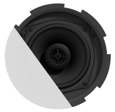 Audac CIRA506I/W - 2-way 5 1/4" ceiling speaker with grill White version, 8? &