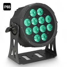 Cameo FLAT PRO® 12 IP65 - 12 x 10 W FLAT LED Outdoor RGBWA PAR Light in Black Housing