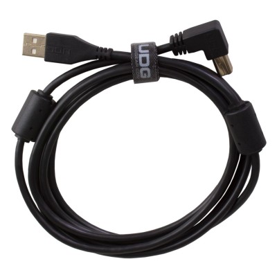 UDG U95004BL Ultimate Audio Cable USB 2.0 A-B black Angled 1m