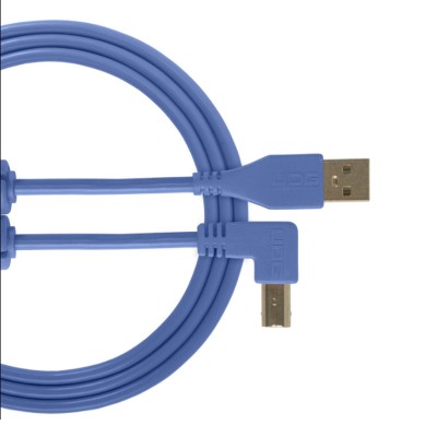 UDG U95004LB Ultimate Audio Cable USB 2.0 A-B Blue Angled 1m