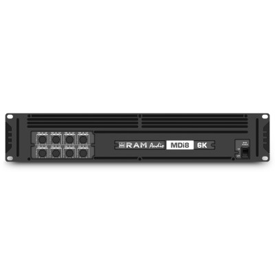 Ram Audio MDi8-6K S/X - 8 Channel Amplifier 8 x 750W 4 Ohm with Speakon/XLR