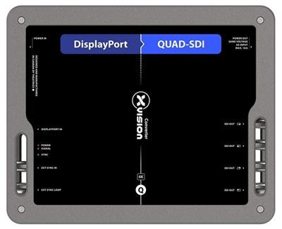 XVISION XVVDP2QSDI Converter, DisplayPort to Quad 3G-SDI Converter, Worldwide version PowerCON True1
