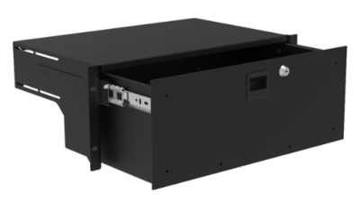 4HE lade HD, 287mm diep, - zwart - prijs per 1 stuk - 4U drawer HD, 287mm deep, - black - price per piece