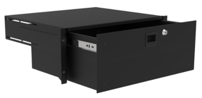 4HE lade HD, 387mm diep, - zwart - prijs per 1 stuk - 4U drawer HD, 387mm deep, - black - price per piece