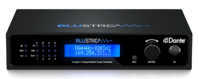 Blustream DA44AU - 4x4 Dante Digital Audio Converter