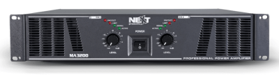 Next Pro Audio MA3200 PROFESSIONAL POWER AMPLIFIER 2X1600W - 2OHM
