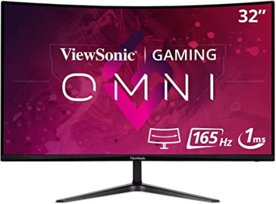 ViewSonic LED monitor VX3218-PC-MHD 32" curved Full HD 250 nits, resp 1ms, incl 2x2W speakers 165Hz Adaptive sync hoogte verstelbare steun