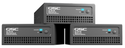 QIO-ML2x2 Q-SYS peripheral providing 2 mic/line inputs and 2 line outputs. Up to 4 devices daisy-chainable. 1U-1/4W, powered over Ethernet or +24 VDC. Surface mountable, rack kit sold separately.