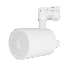 Ecler WiSpeak TUBE is a self-powered 3" lamp style loudspeaker with wireless audio reception and control capabilities under the control of the Master unit, featuring an AUX output (Euroblock) and a installation system which is compatible with ceiling