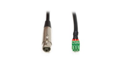 Ecler Euroblock 3 pin to XLR female connection premade cable, 0.5 metre length.