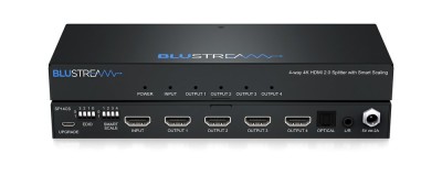 Blustream SP14CS - 4-voies 4K HDMI Splitter with Smart Scaling, Audio Breakout and EDID