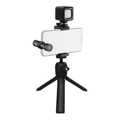 Rode - Vlogger Kit - USB-C Edition - The USB-C Vlogger Kit is the perfect all-in-one solution for mobile filmmaking on your USB-C equipped mobile phone. Featuring a RØDE VideoMic Me-C, Tripod 2, SmartGrip, MicroLED and accessories, it contains everyt