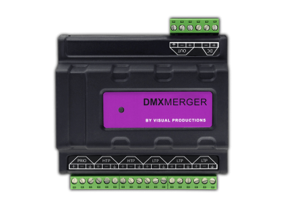 DMX Merger - Visual Productions DIN Rail DMX Merger